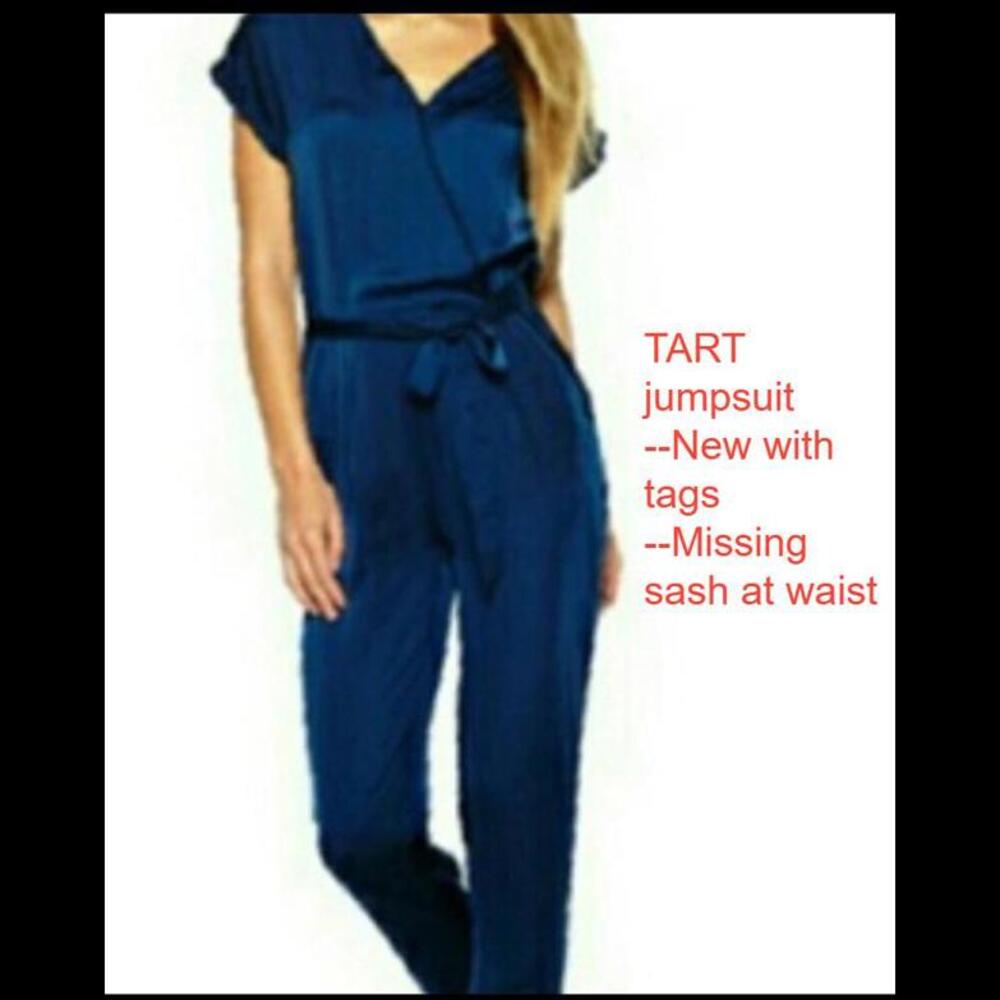 Tart Collections Navy Blue Jumpsuit NWT Size Large